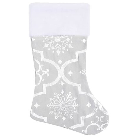 Kerstboomrok luxe met sok 122 cm stof wit 4