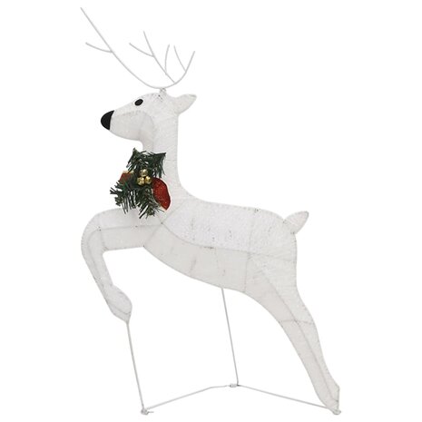 Buitenkerstversiering rendieren en slee 140 LED&apos;s wit 9
