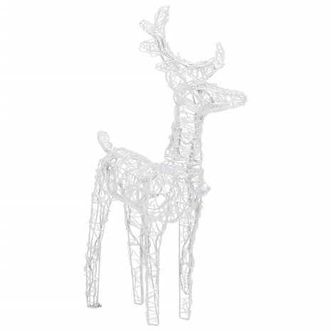 Kerstrendieren 4 st 160 LED&apos;s acryl koudwit 4