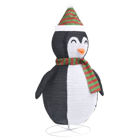 Kerstpinguïn decoratief LED 120 cm luxe stof 6