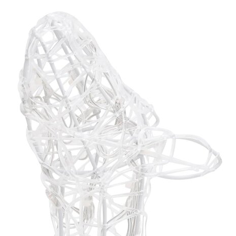 Kerstversiering rendierfamilie 160 LED meerkleurig acryl 6