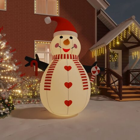 Sneeuwpop opblaasbaar met LED-verlichting 360 cm 1