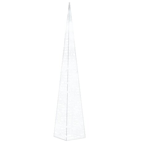 Lichtkegel decoratief LED 60 cm acryl koudwit 2