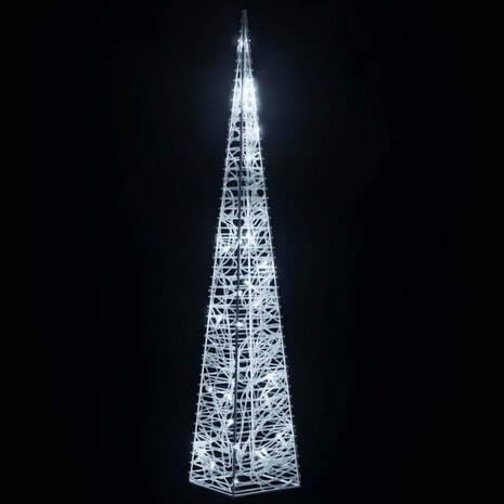 Lichtkegel decoratief LED 60 cm acryl koudwit 4