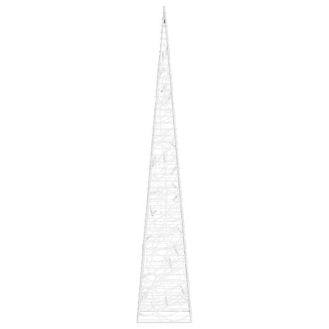 Lichtkegel decoratief LED 60 cm acryl koudwit 5