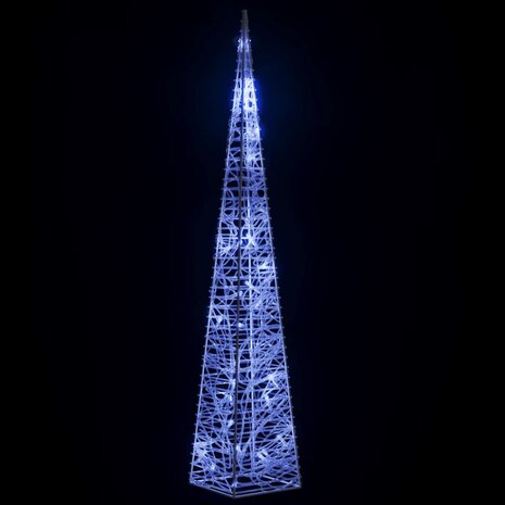 Lichtkegel decoratief LED 60 cm acryl blauw 4