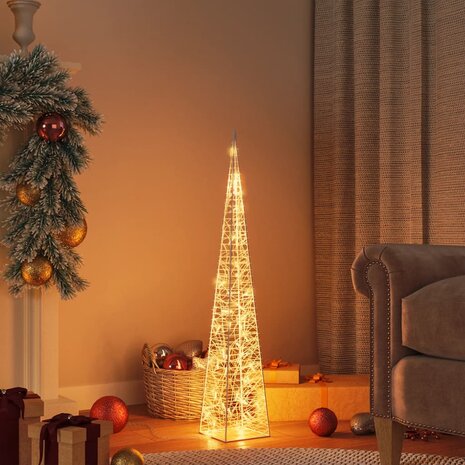 Lichtkegel decoratief LED 90 cm acryl warmwit 1