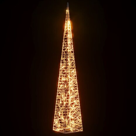 Lichtkegel decoratief LED 90 cm acryl warmwit 4