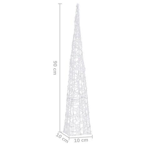 Lichtkegel decoratief LED 90 cm acryl warmwit 9
