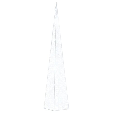 Lichtkegel decoratief LED 90 cm acryl koudwit 2