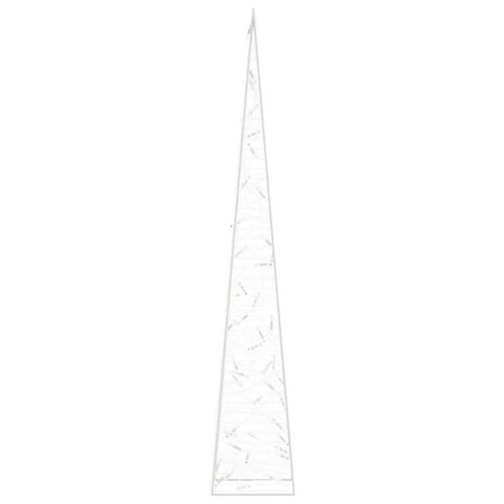 Lichtkegel decoratief LED 90 cm acryl koudwit 6