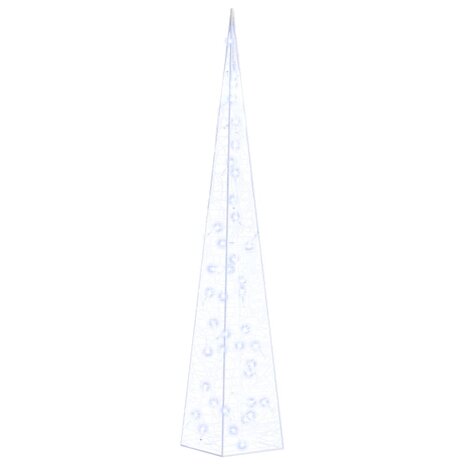Lichtkegel decoratief LED 90 cm acryl blauw 2