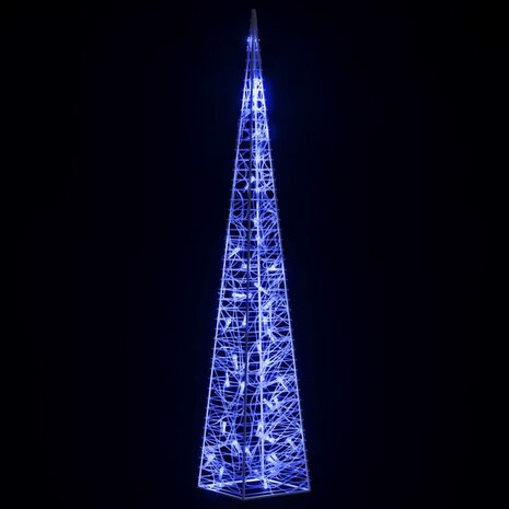 Lichtkegel decoratief LED 90 cm acryl blauw 4
