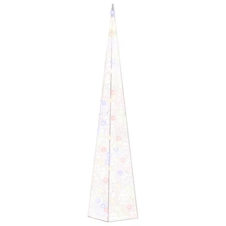 Lichtkegel decoratief LED 90 cm acryl meerkleurig 2