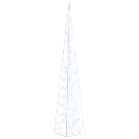 Lichtkegel decoratief LED 120 cm acryl blauw 2