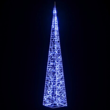 Lichtkegel decoratief LED 120 cm acryl blauw 4