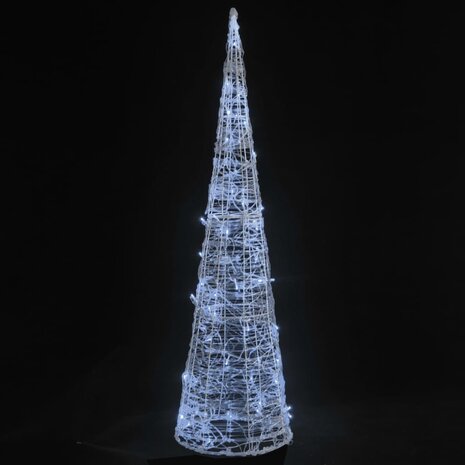Lichtkegel decoratief LED koudwit 120 cm acryl 2