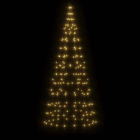 Lichtkegel aan vlaggenmast 180 cm 200 LED&apos;s warmwit 3