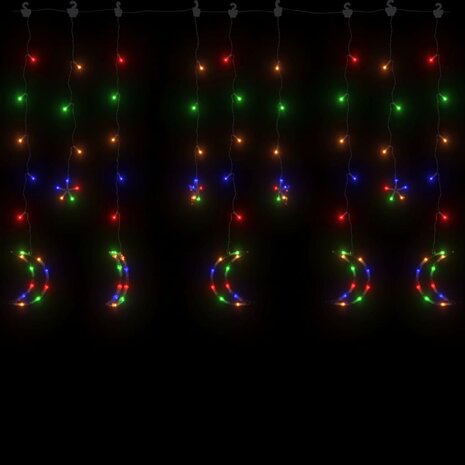 Lichtslinger ster en maan 138 LED&apos;s meerkleurig 4