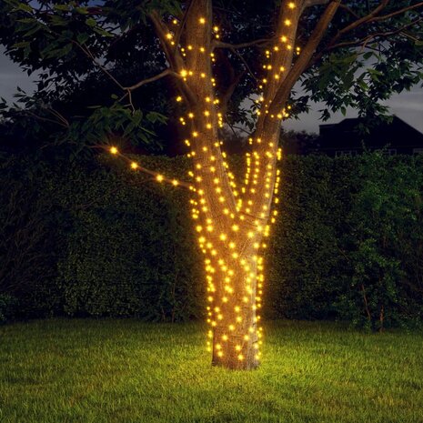 Lichtsnoeren 2 st met 2x200 LED&apos;s solar binnen/buiten warmwit 1
