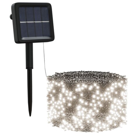 5 st Lichtslinger met 200 LED&apos;s solar binnen/buiten koudwit 3