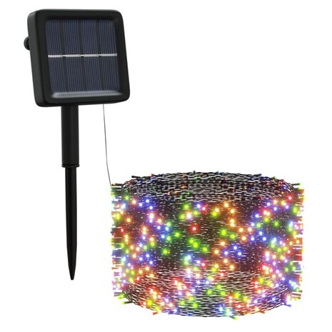 5 st Lichtslinger met 200 LED&apos;s solar binnen/buiten meerkleurig 3