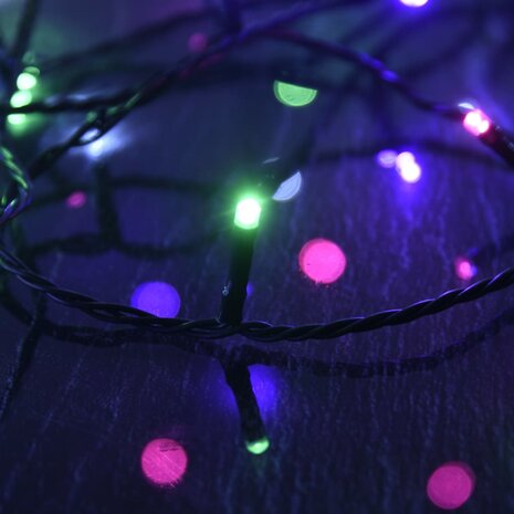 Lichtslinger met 400 LED&apos;s 40 m PVC meerkleurig pastel 6