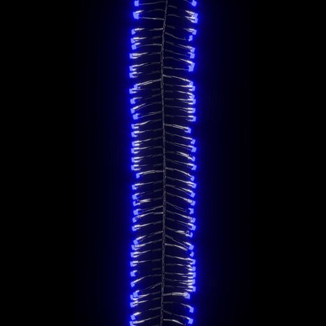 Lichtslinger cluster met 400 LED&apos;s blauw 7,4 m PVC 5