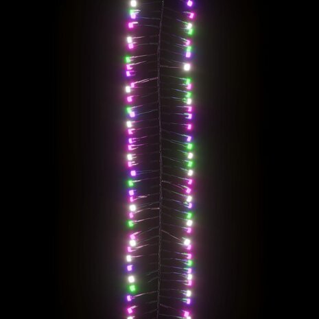 Lichtslinger cluster met 1000 LED&apos;s pastel meerkleurig 11 m PVC 5
