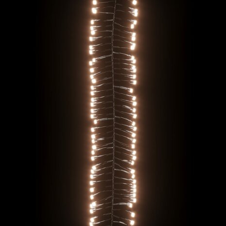 Lichtslinger cluster met 2000 LED&apos;s warmwit 17 m PVC 5