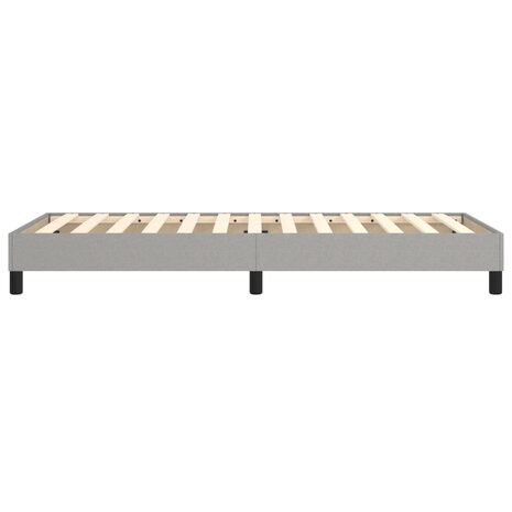 Bedframe stof lichtgrijs 80x200 cm 6