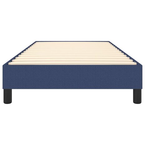 Bedframe stof blauw 80x200 cm 5