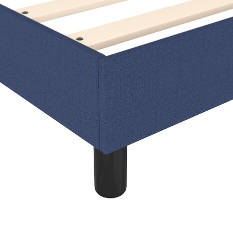 Bedframe stof blauw 80x200 cm 7