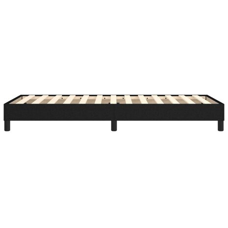 Bedframe stof zwart 90x190 cm 6