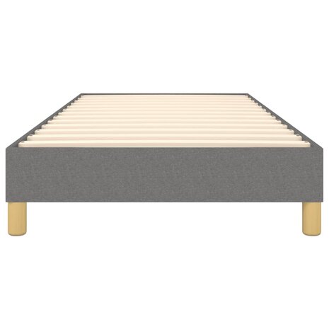 Bedframe stof donkergrijs 90x190 cm 5