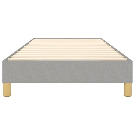 Bedframe stof lichtgrijs 90x200 cm 5