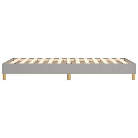 Bedframe stof lichtgrijs 90x200 cm 6