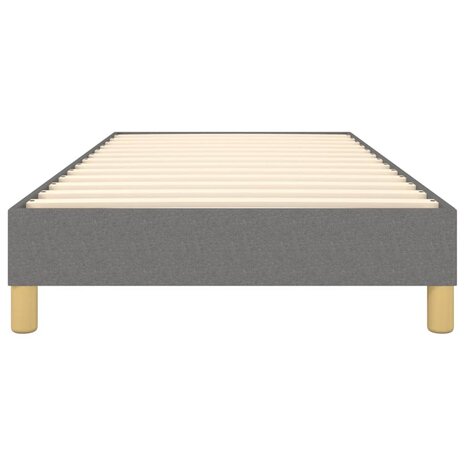 Bedframe stof donkergrijs 90x200 cm 5