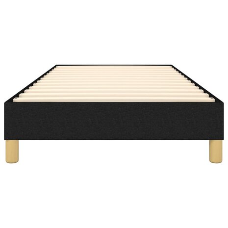 Bedframe stof zwart 90x200 cm 5