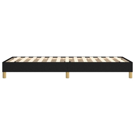 Bedframe stof zwart 90x200 cm 6
