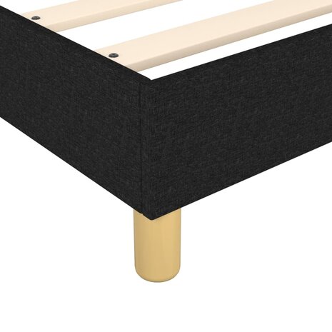 Bedframe stof zwart 90x200 cm 7