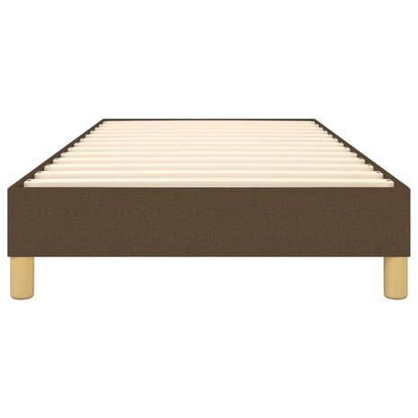 Bedframe stof donkerbruin 90x200 cm 5