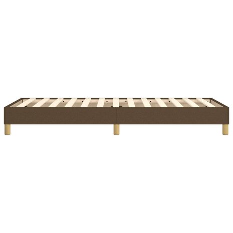 Bedframe stof donkerbruin 100x200 cm 6