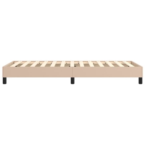 Bedframe kunstleer cappuccinokleurig 100x200 cm 6