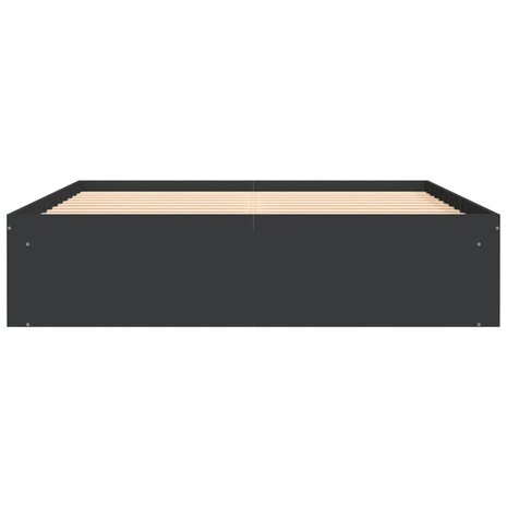 Bedframe zwart 150x200 cm King Size 6