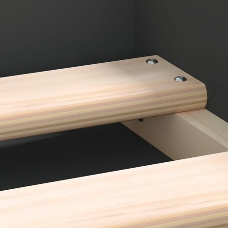 Bedframe zwart 150x200 cm King Size 9