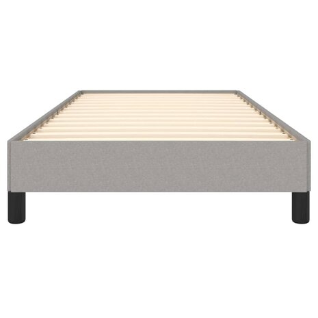 Bedframe stof lichtgrijs 80x200 cm 5