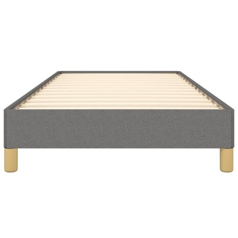 Bedframe stof donkergrijs 90x190 cm 5