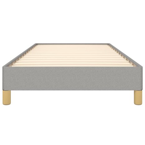 Bedframe stof lichtgrijs 90x200 cm 5