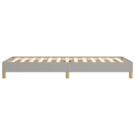 Bedframe stof lichtgrijs 90x200 cm 6